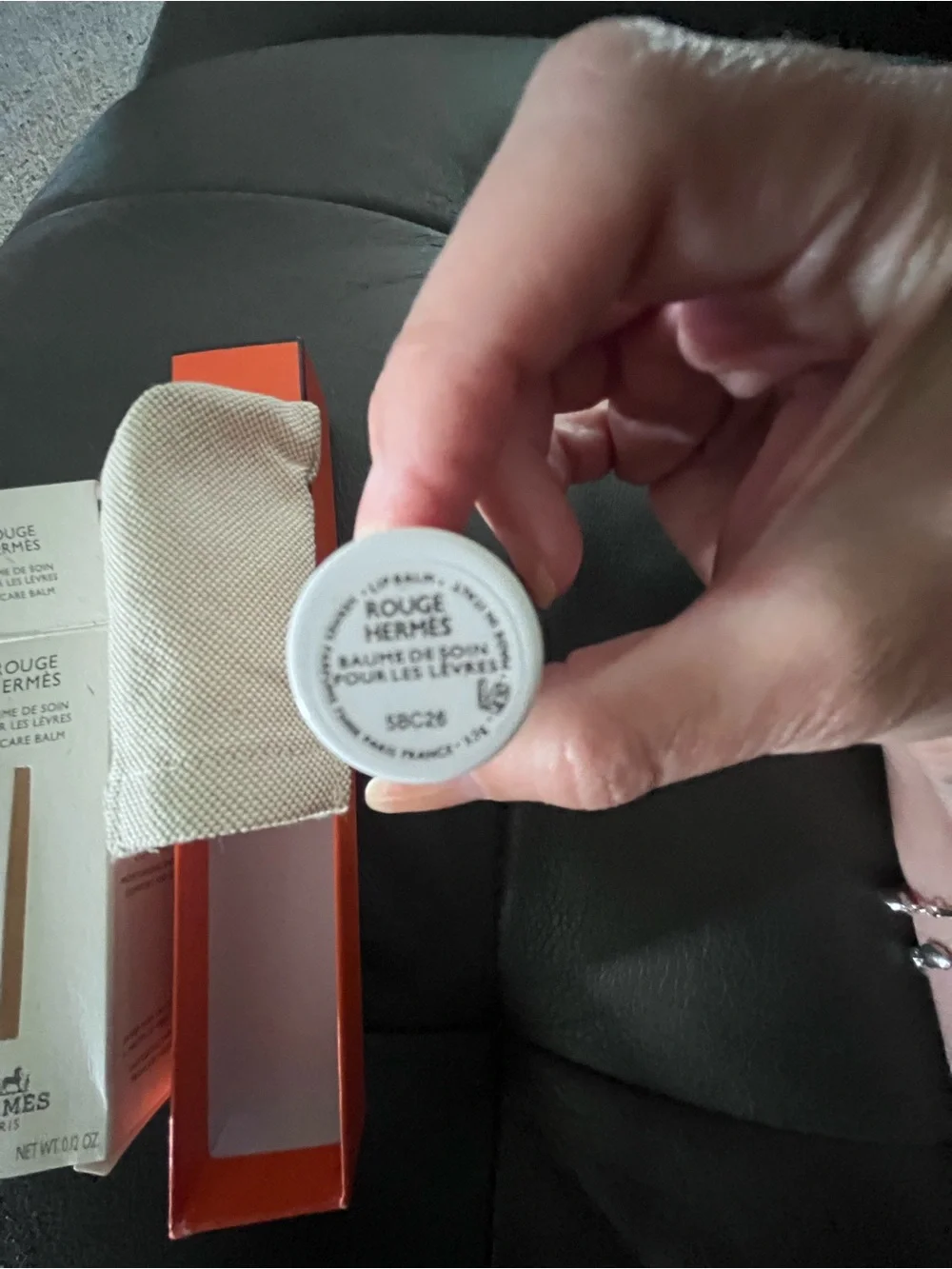 Hermès Rouge Hermès Lip Care Balm - Giftable W/ Box & Dusty